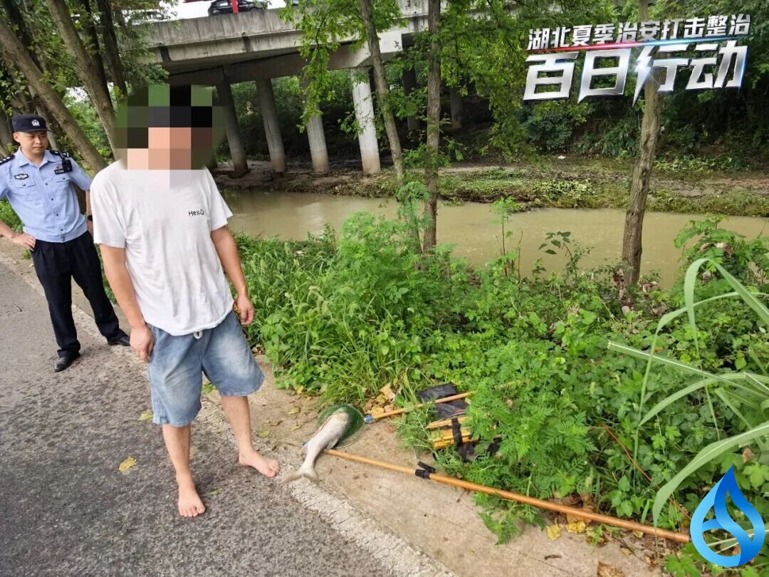 团风男子电网捕鱼被警方查处